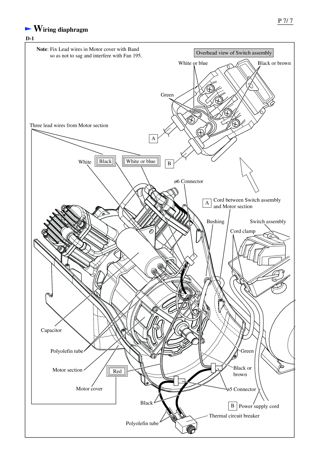 Makita AC310H dimensions Wiring diaphragm 