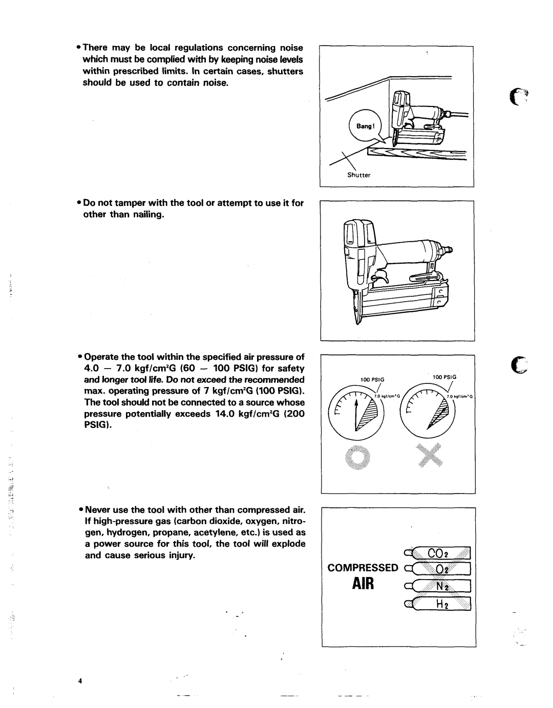 Makita AF501 specifications Air 