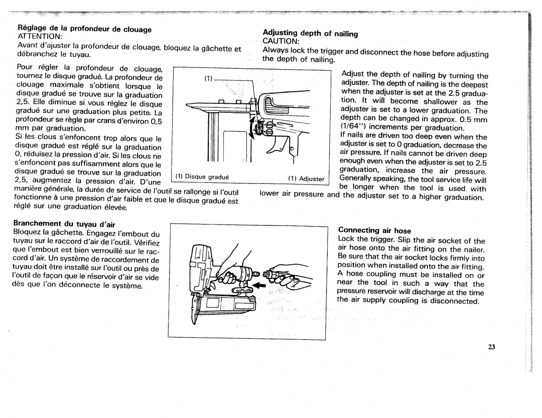 Makita AF502 manual 