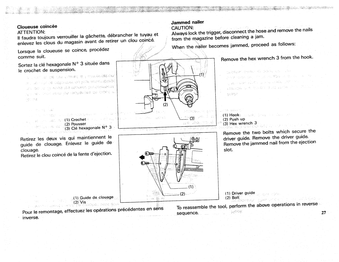 Makita AF502 manual 