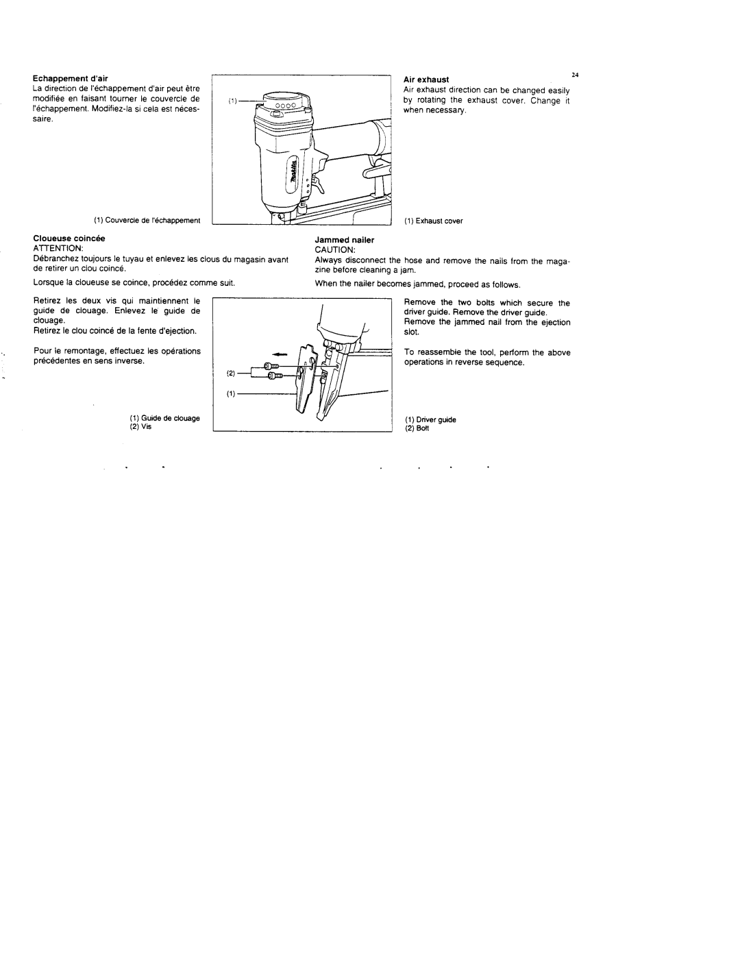 Makita AF503 instruction manual 2Boll 