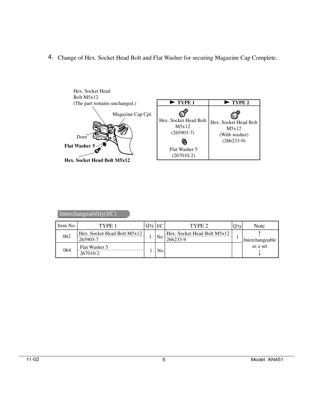 Makita AN451 manual Type 