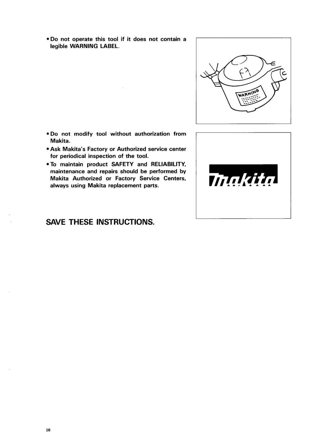 Makita AN611 instruction manual 