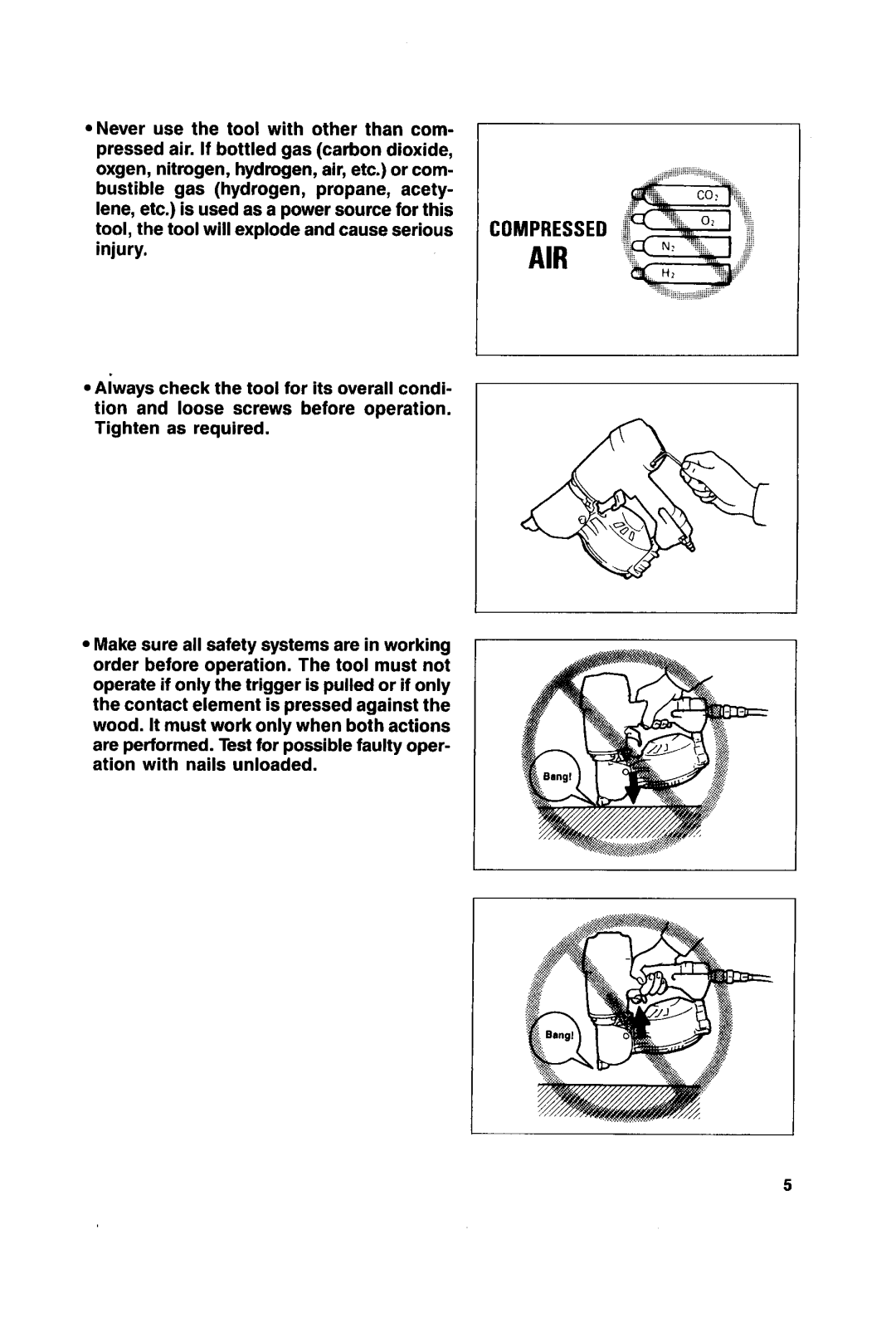 Makita AN621 instruction manual Air 