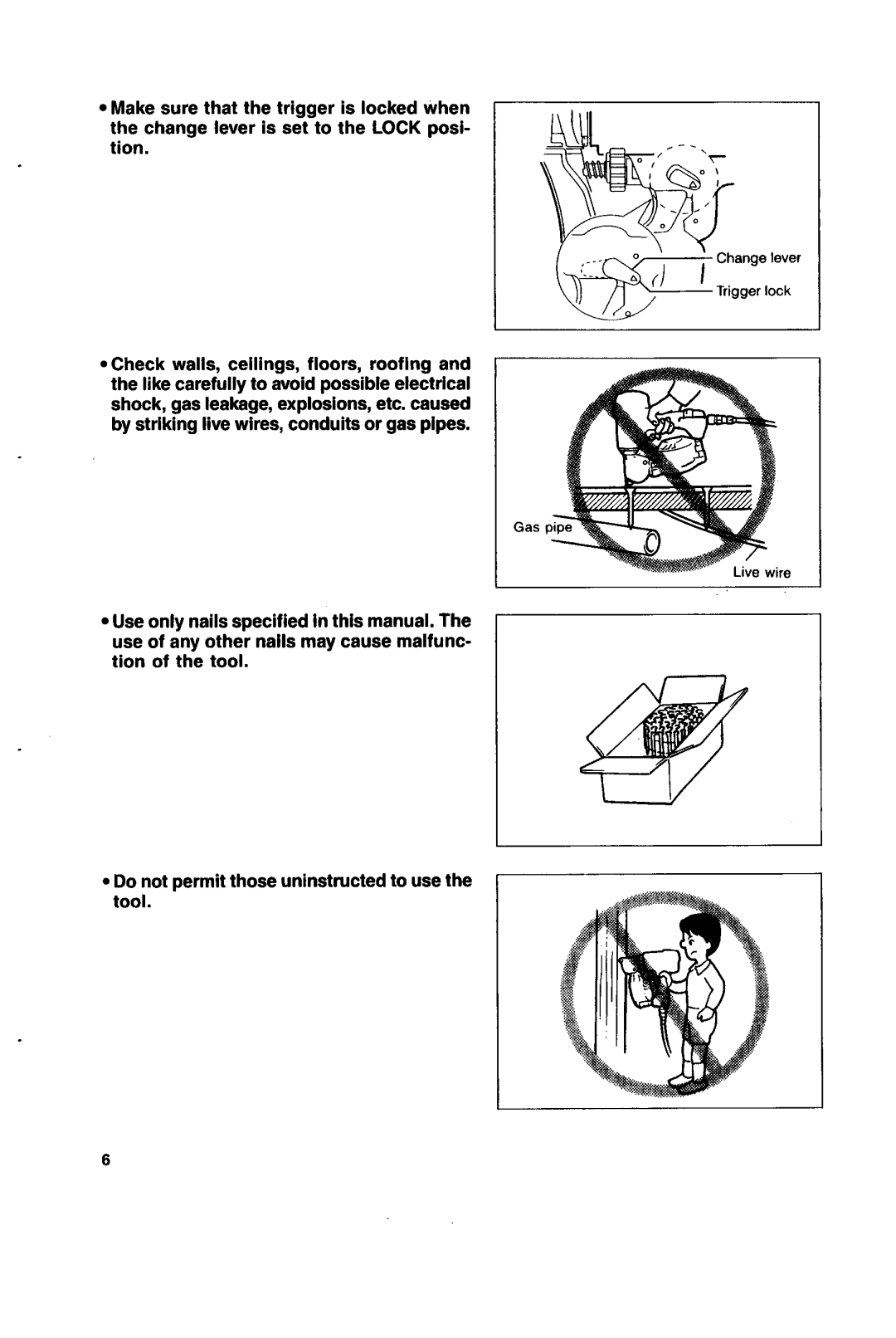 Makita AN621 instruction manual Change lever 