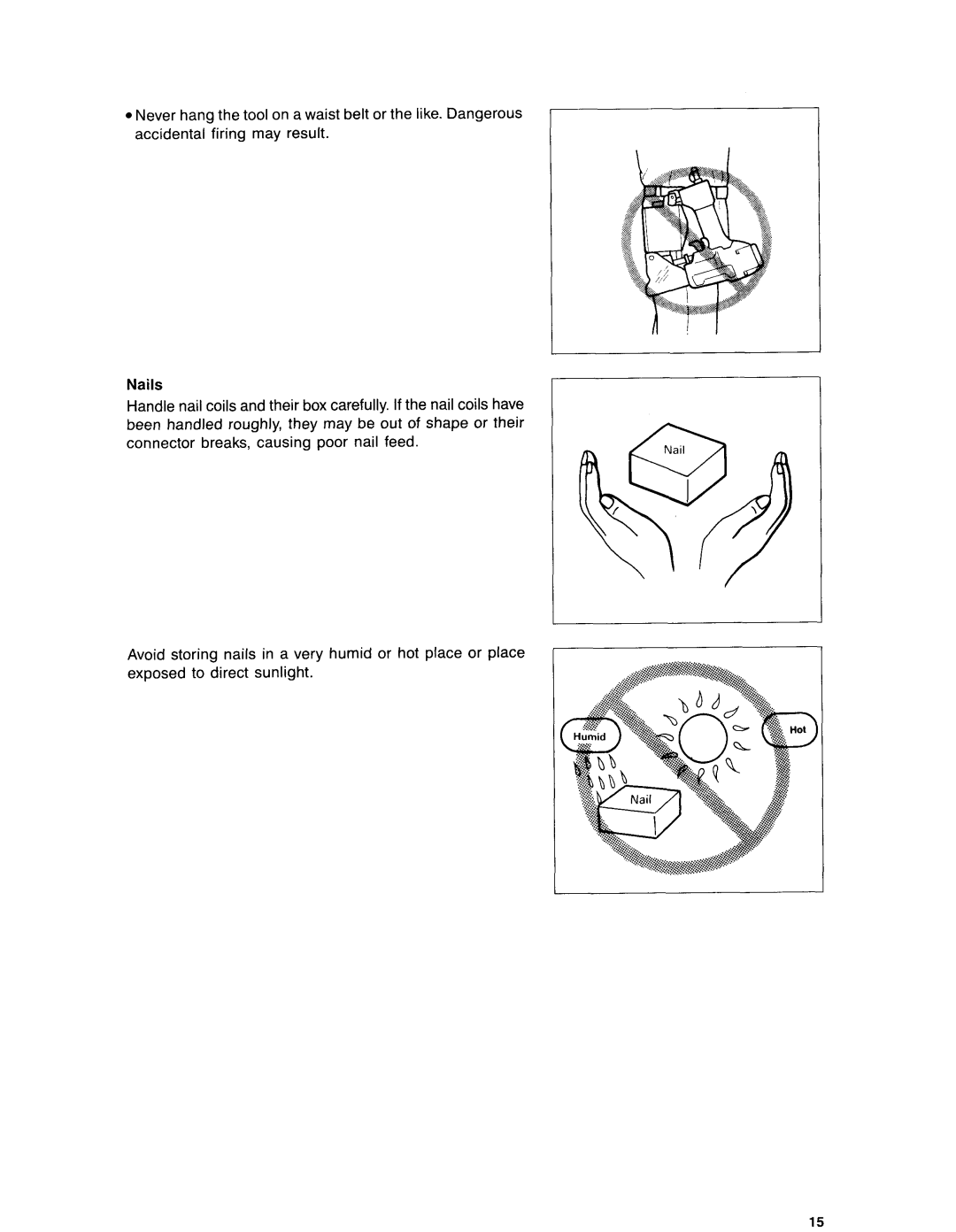 Makita AN901 instruction manual Nails 