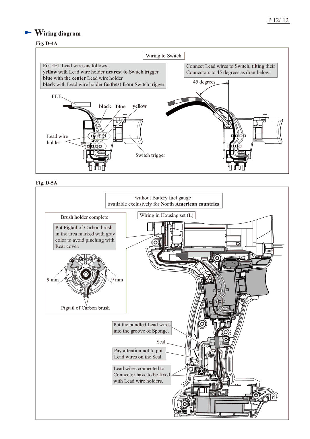 Makita BDF448 dimensions Fig. D-4A 