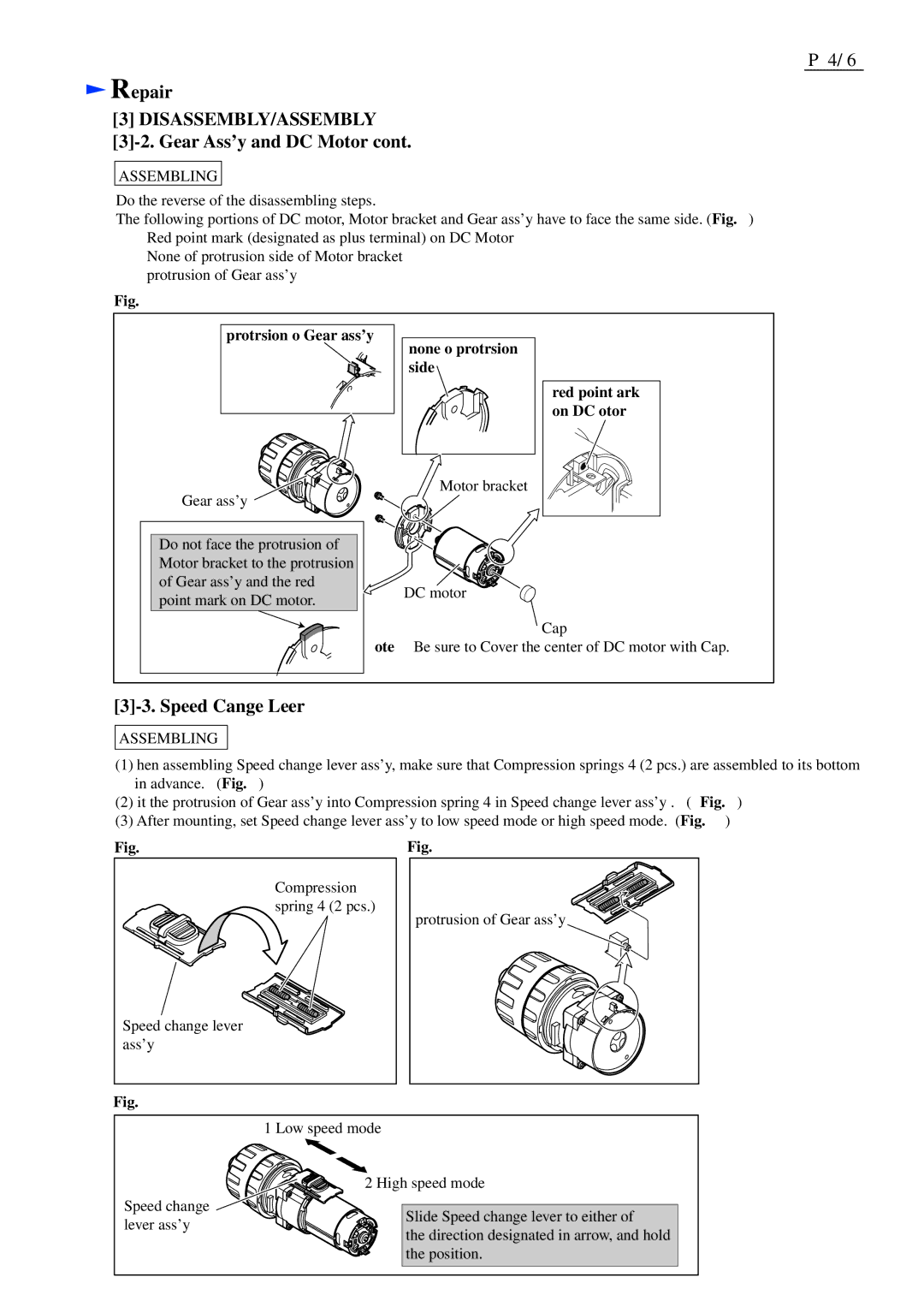 Makita BHP453 dimensions Speed Change Lever 