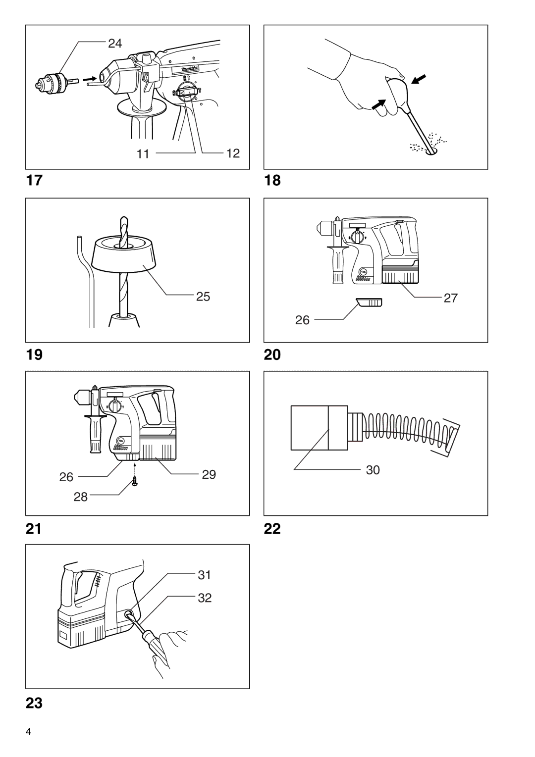 Makita BHR200 instruction manual 