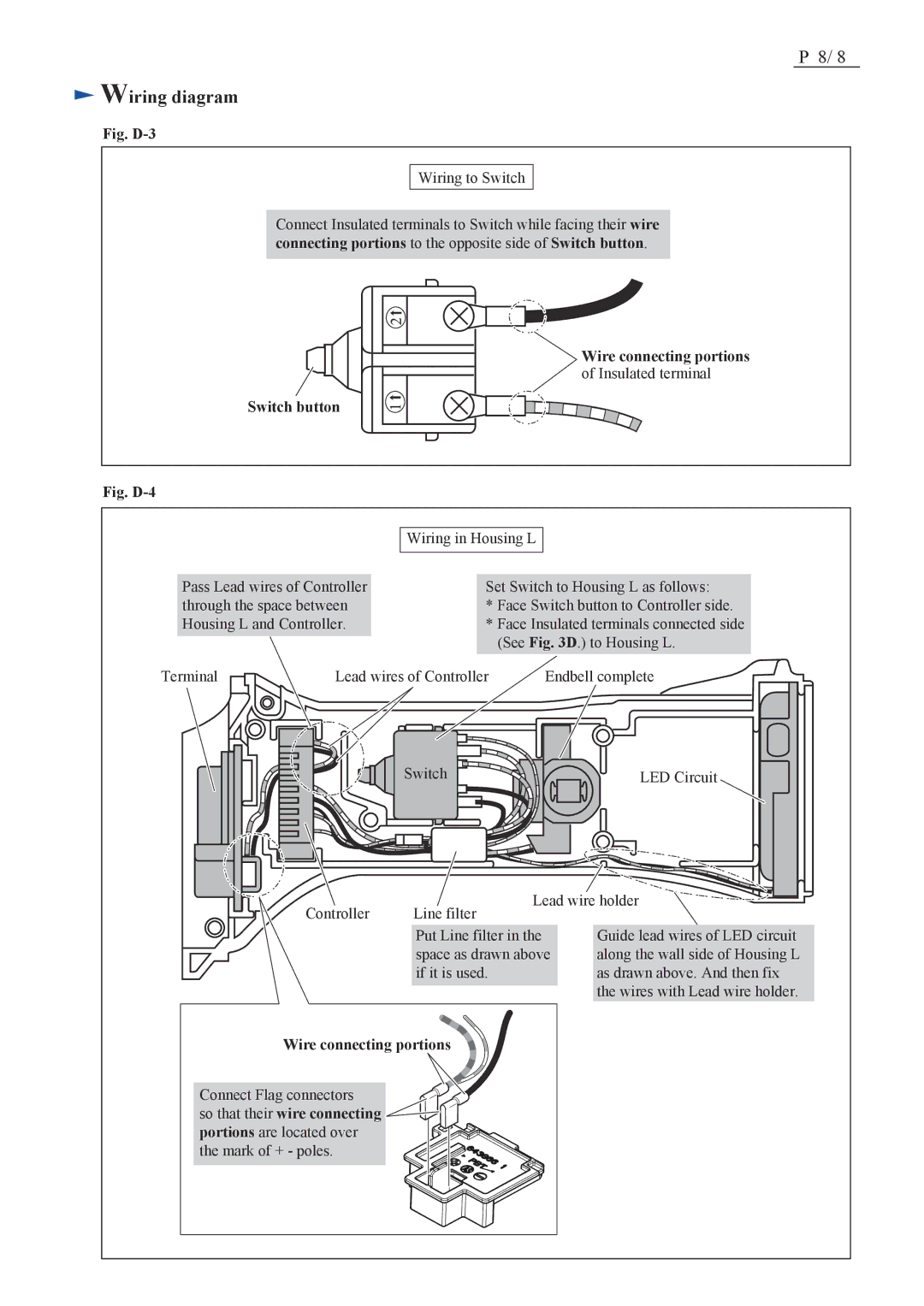 Makita BJN160, BJN161 (LXNJ01*1) specifications Fig. D-3, Fig. D-4 