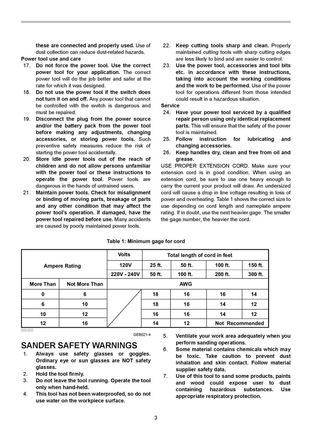 Makita BO5031, BO5030 instruction manual Sander Safety Warnings, Not Recommended 