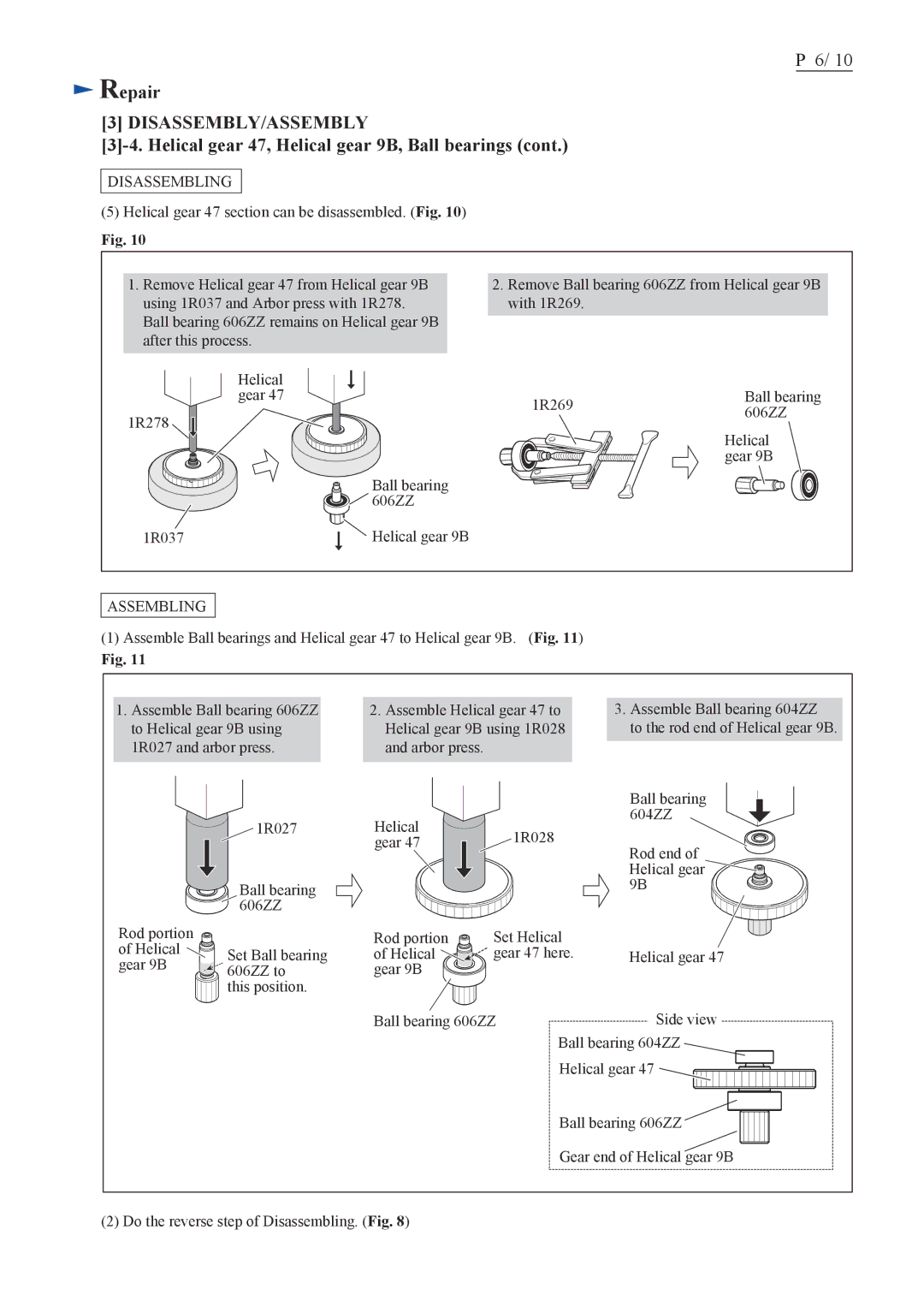 Makita CC300D (CC01*1) specifications Disassembly/Assembly 