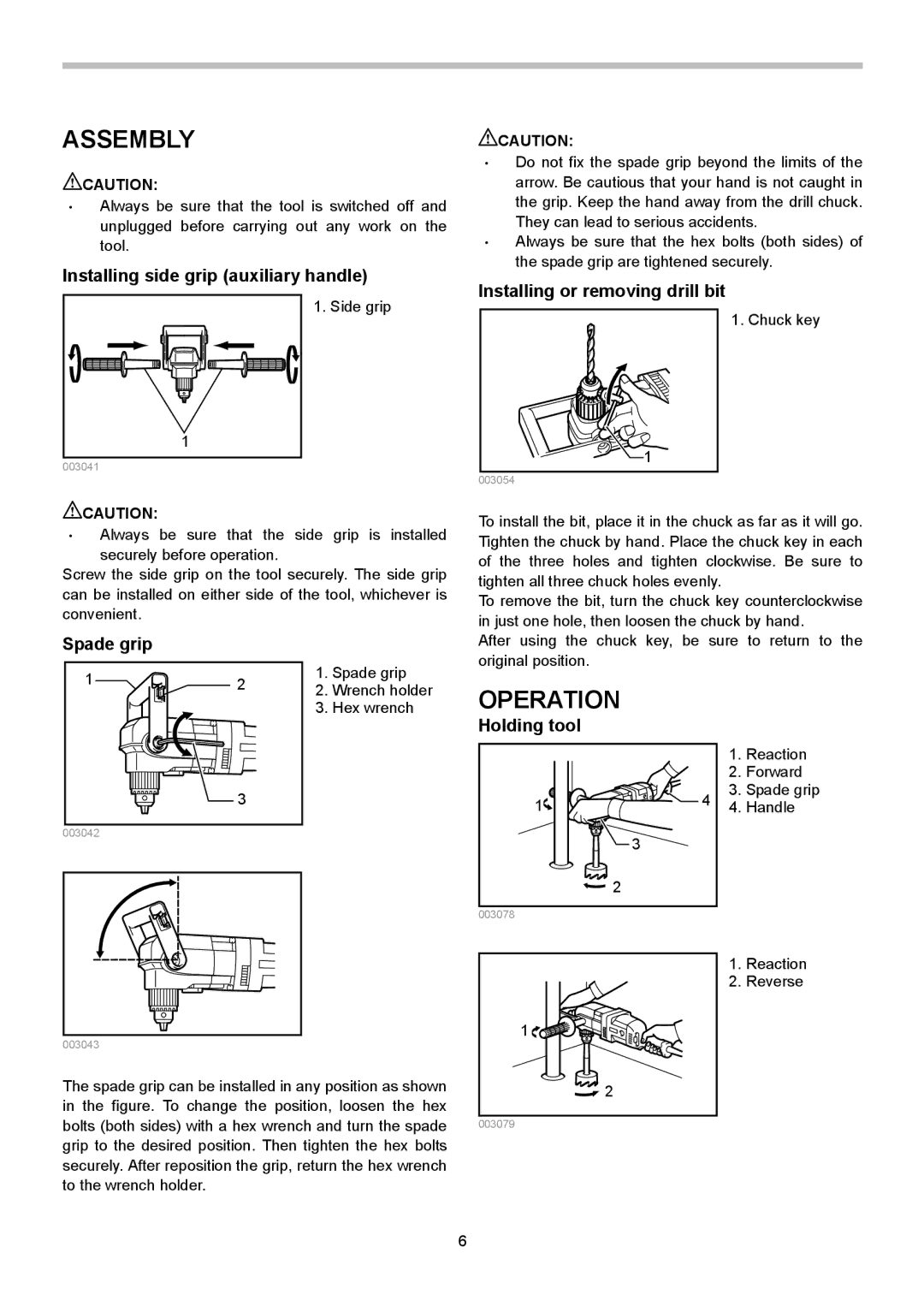 Makita DA4030, DA4031 instruction manual Assembly, Operation 