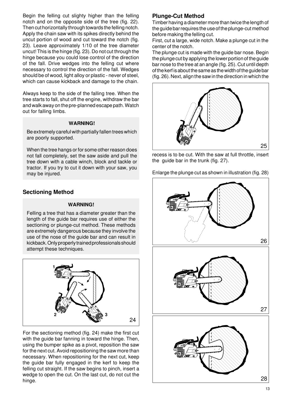 Makita DCS 330 TH instruction manual Plunge-Cut Method, Sectioning Method 