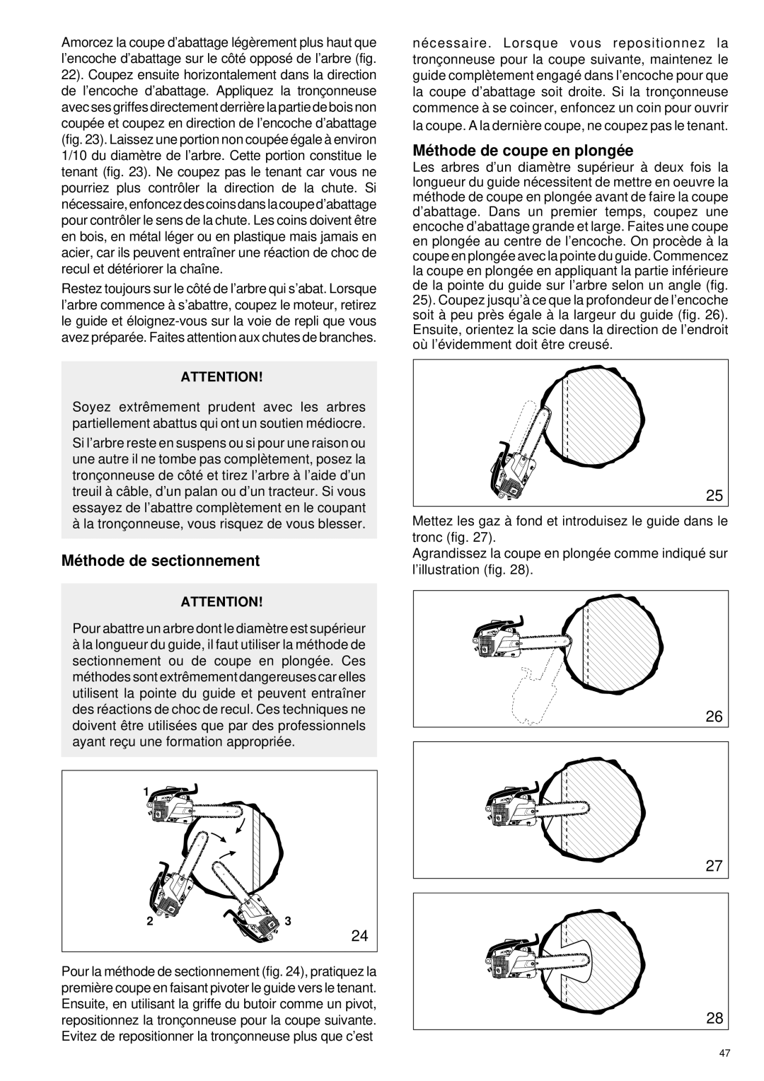 Makita DCS 330 TH instruction manual Mé thode de sectionnement, Mé thode de coupe en plongé e 