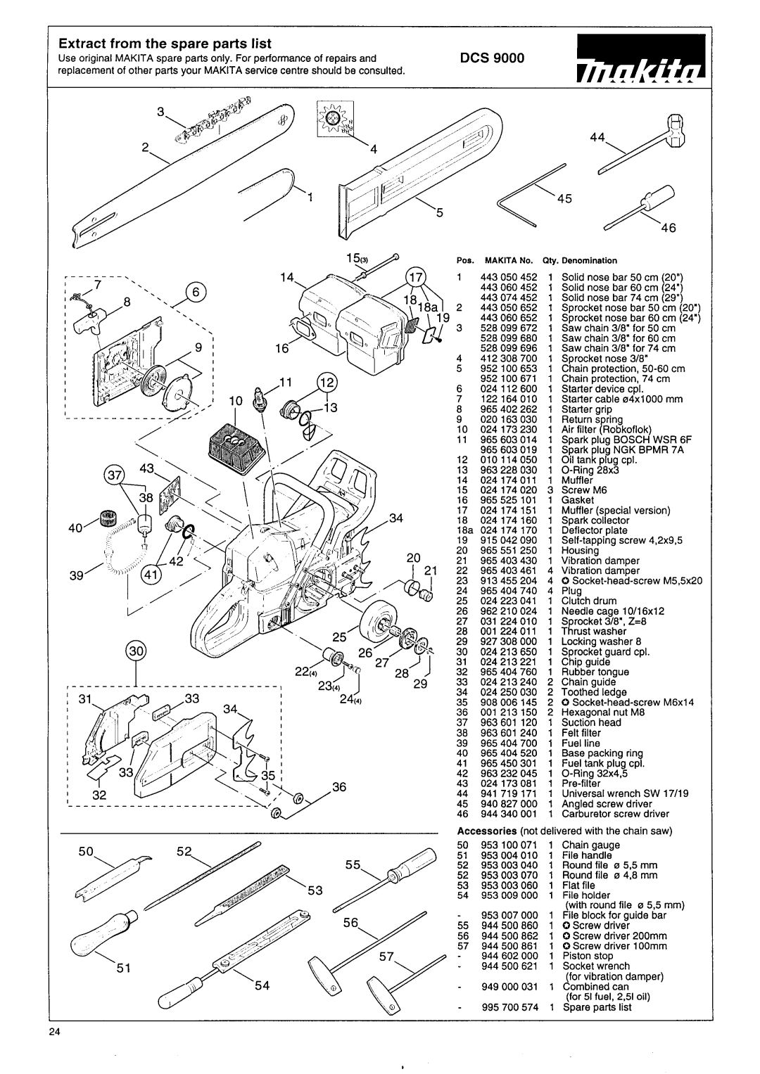 Makita DCS 9000 manual Dcs 