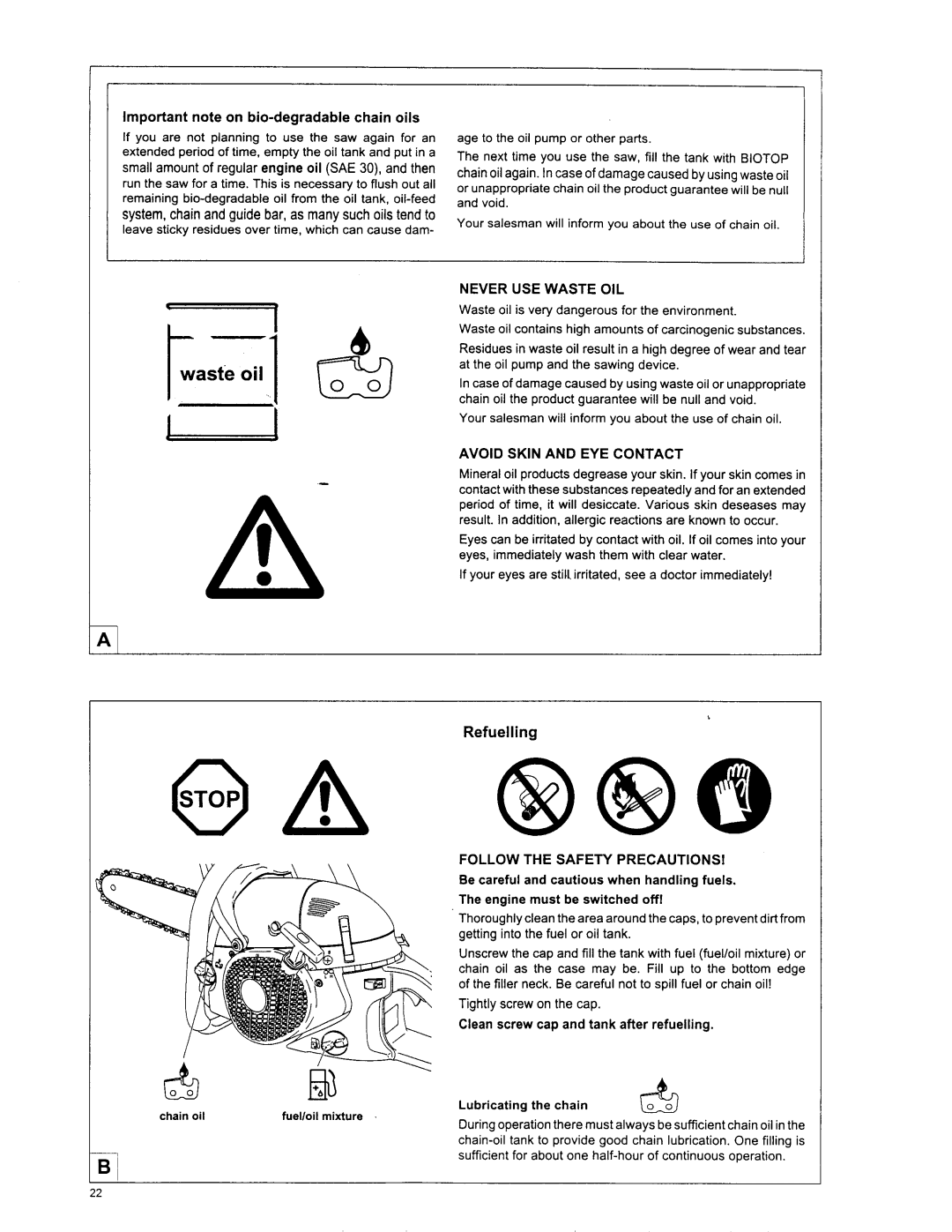 Makita DCS 7900, DCS6401, DCS 7901, DCS 7300, DCS 6400, DCS 7301 manual Guide, Refuelling 