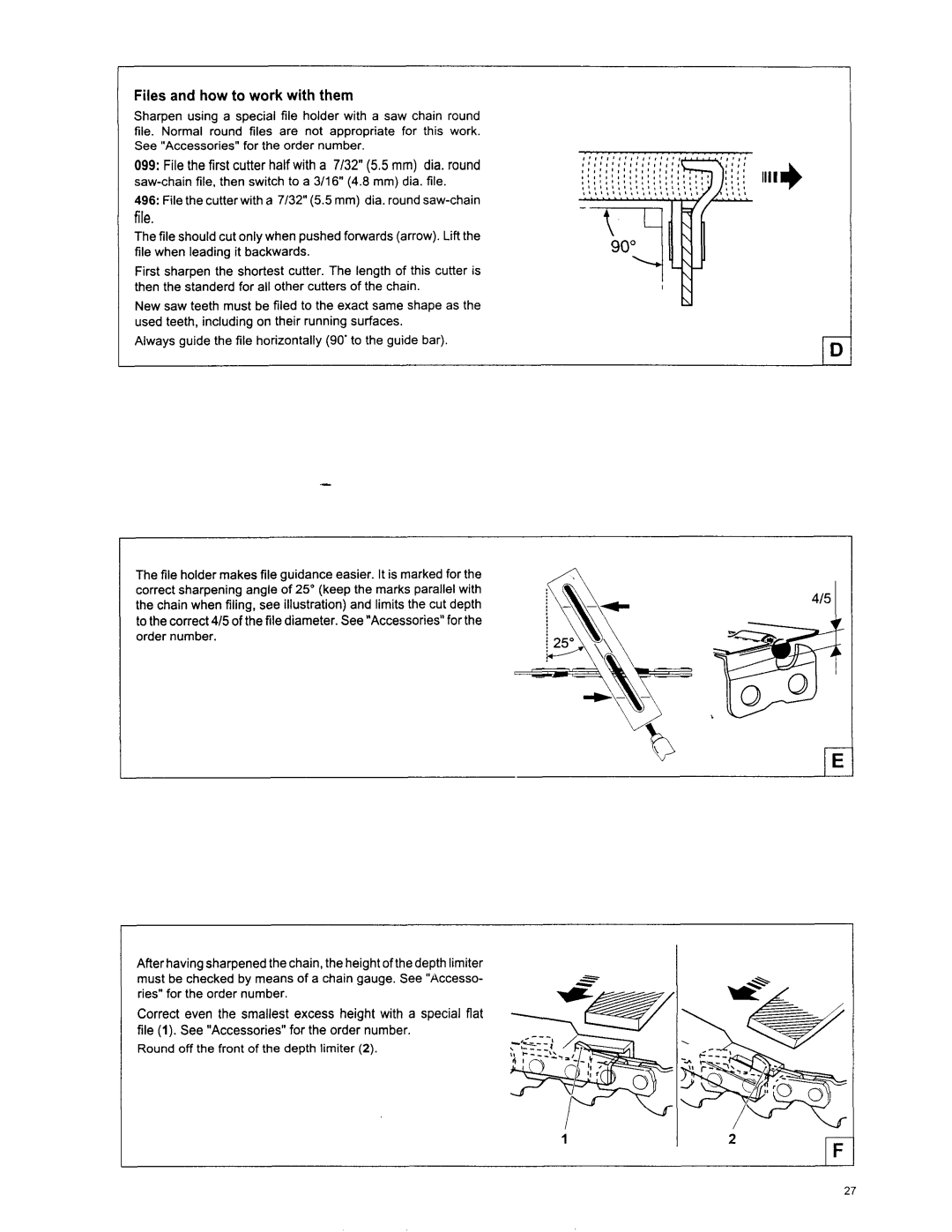 Makita DCS 6400, DCS6401, DCS 7901, DCS 7300, DCS 7900, DCS 7301 manual Files and how to work with them 