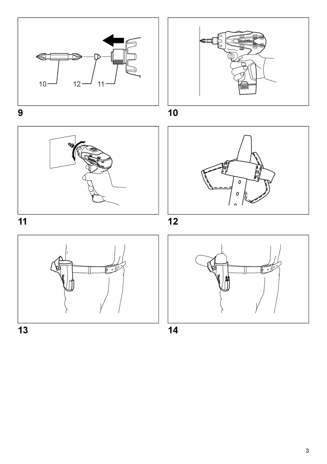 Makita DF030D instruction manual 