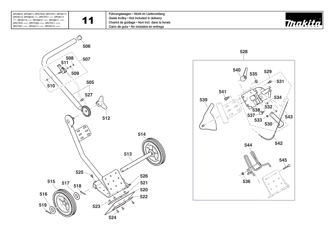 Makita DPC7311 (UK), DPC8111 (UK), DPC6410 (UK) manual 534 