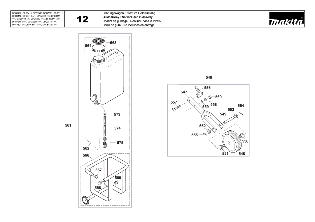 Makita DPC6410 (UK), DPC7311 (UK), DPC8111 (UK) manual 550 