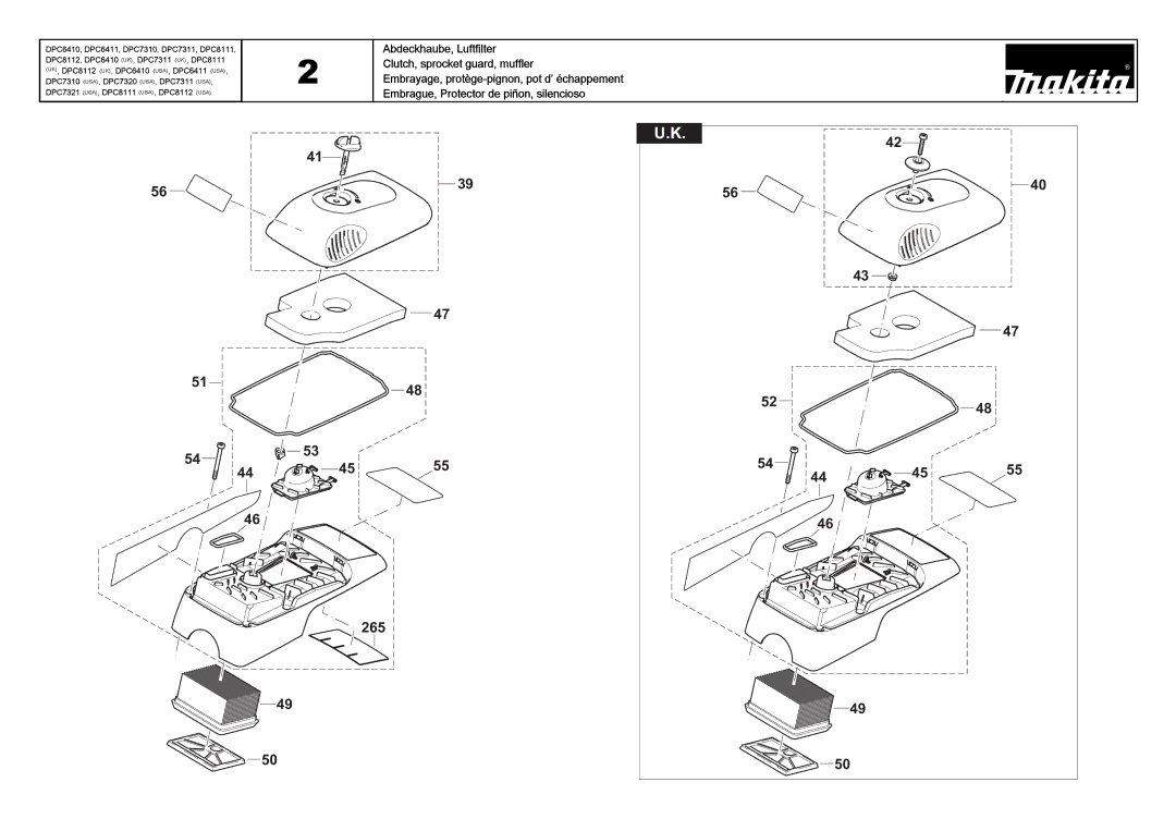 Makita DPC7311 (UK), DPC8111 (UK), DPC6410 (UK) manual 265 