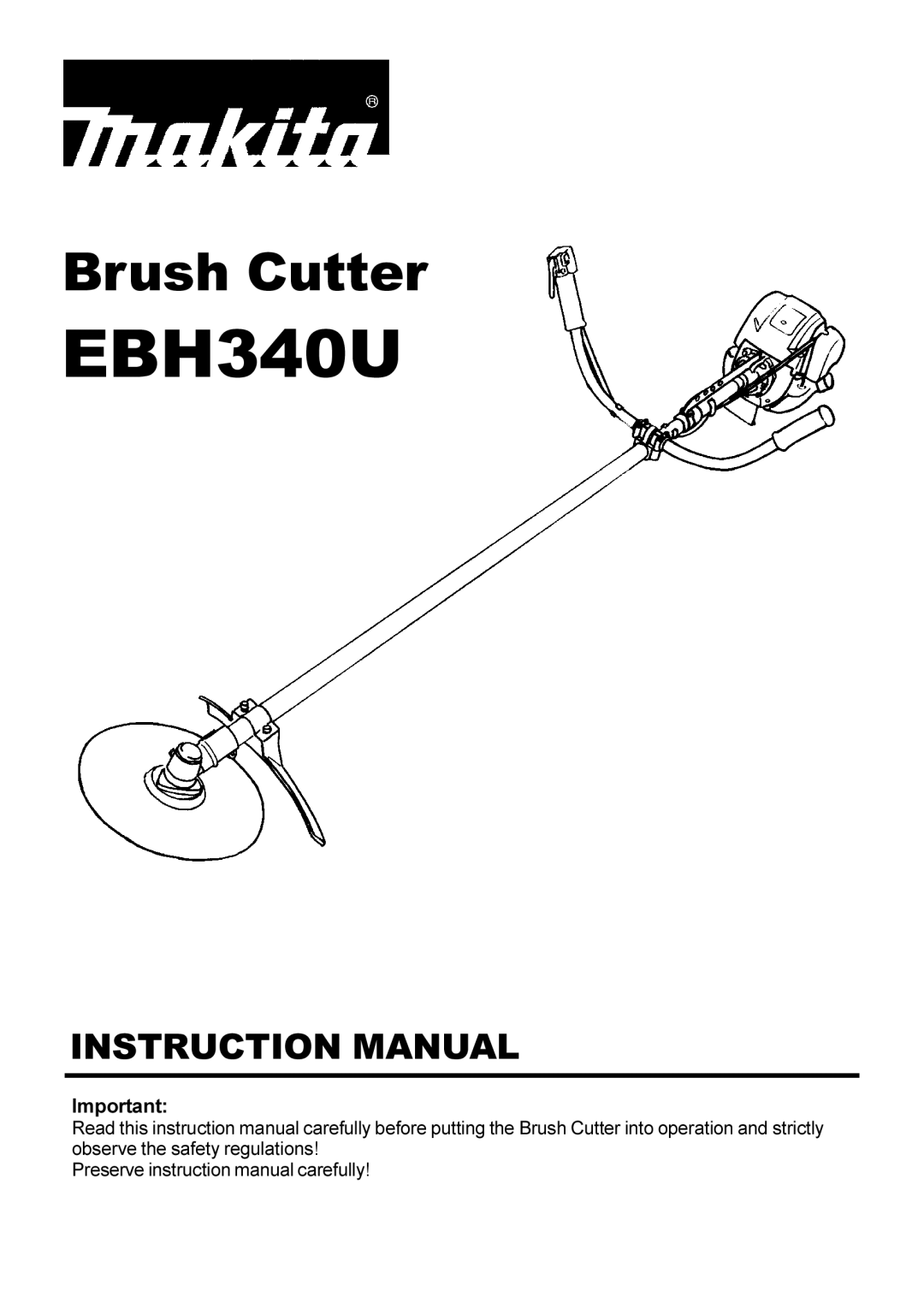 Makita EBH340U instruction manual 