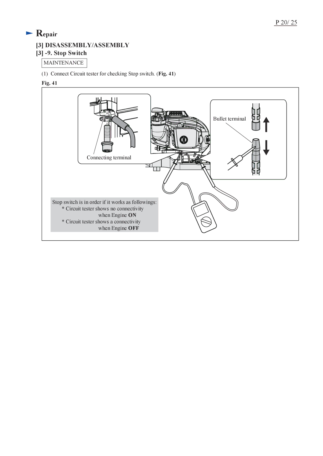 Makita EH7500S dimensions Stop Switch, Maintenance 