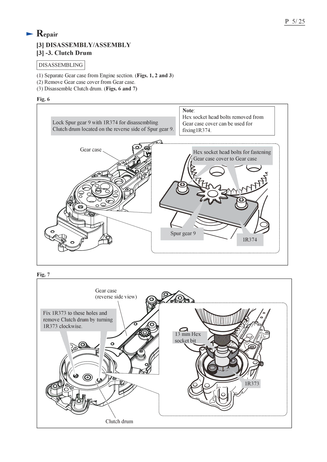 Makita EH7500S dimensions Clutch Drum 