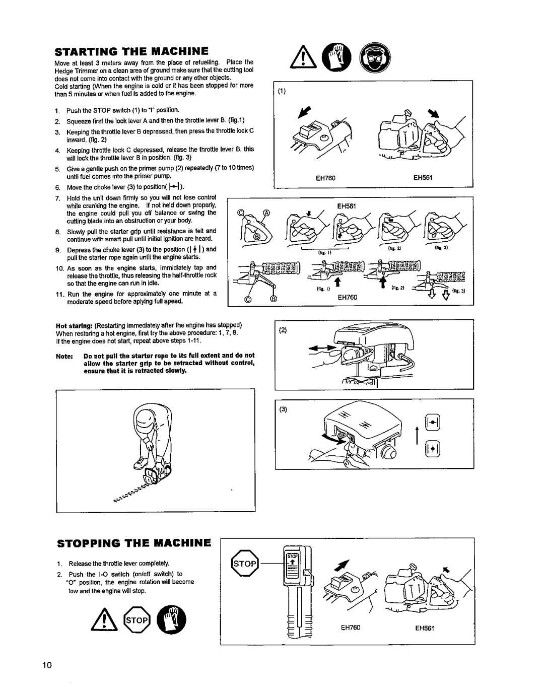 Makita EH760, EH561 manual 