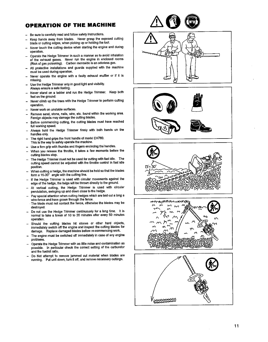 Makita EH561, EH760 manual 