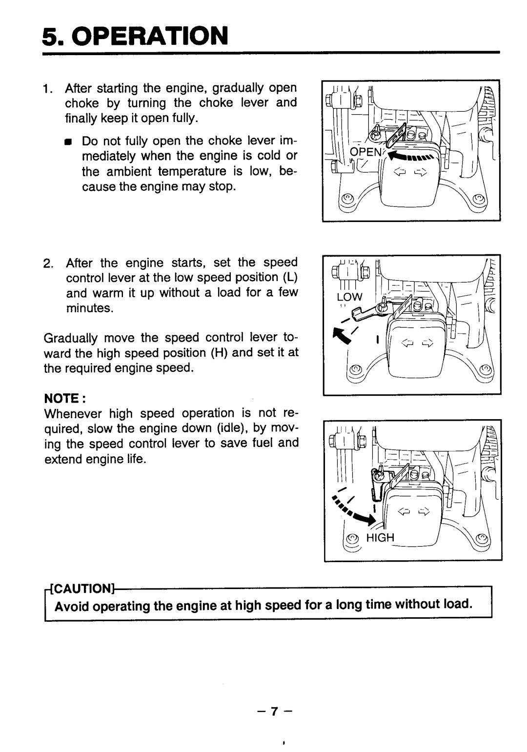 Makita EW1OOR instruction manual Operation 