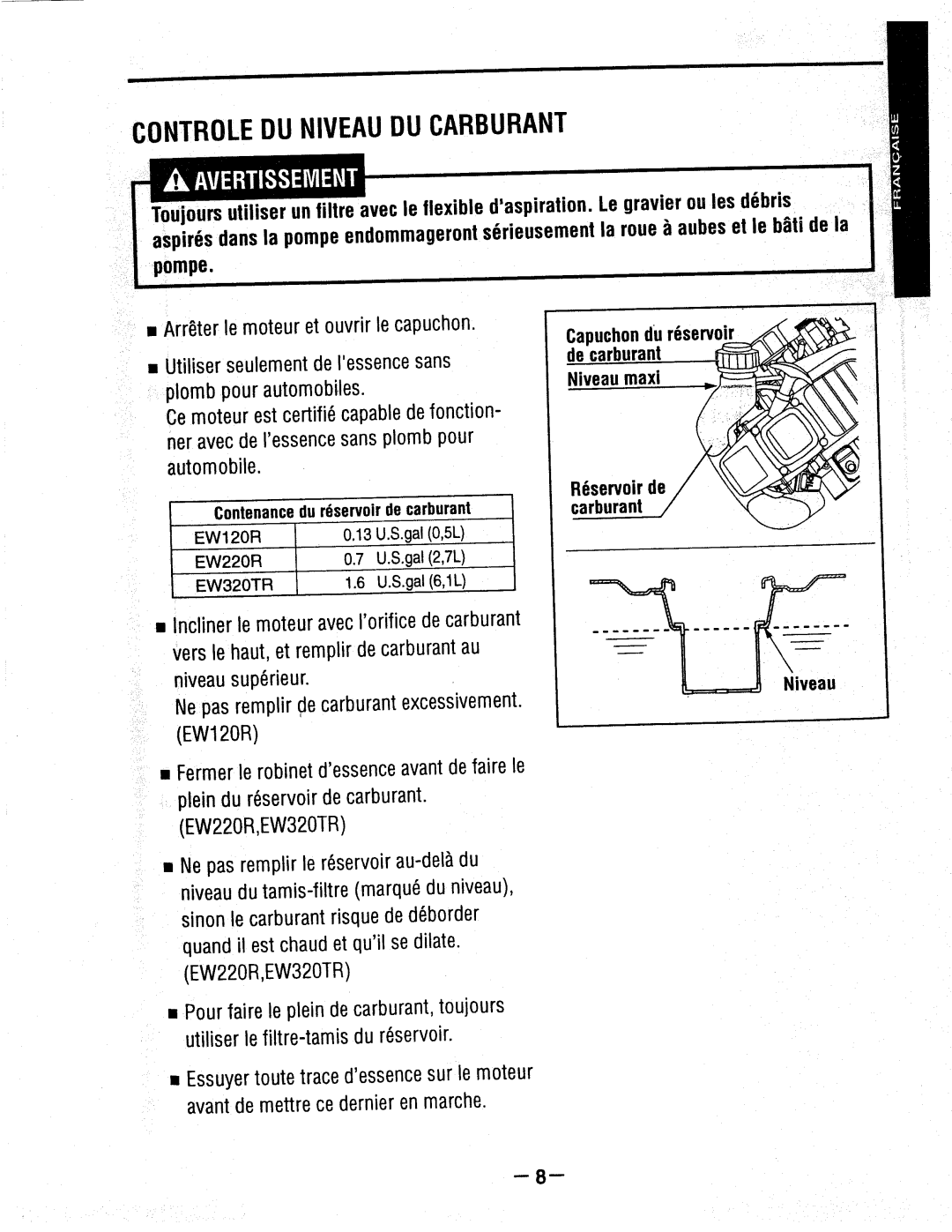 Makita EW320TR, EW220R, EW120R manual 