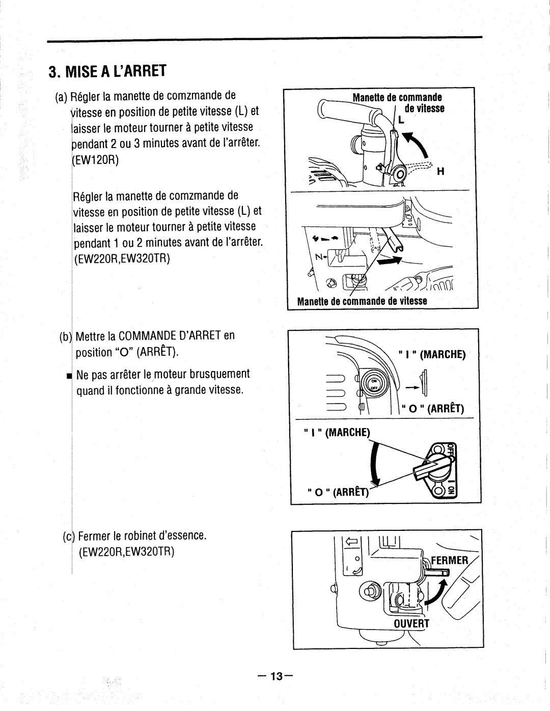 Makita EW120R, EW320TR, EW220R manual 