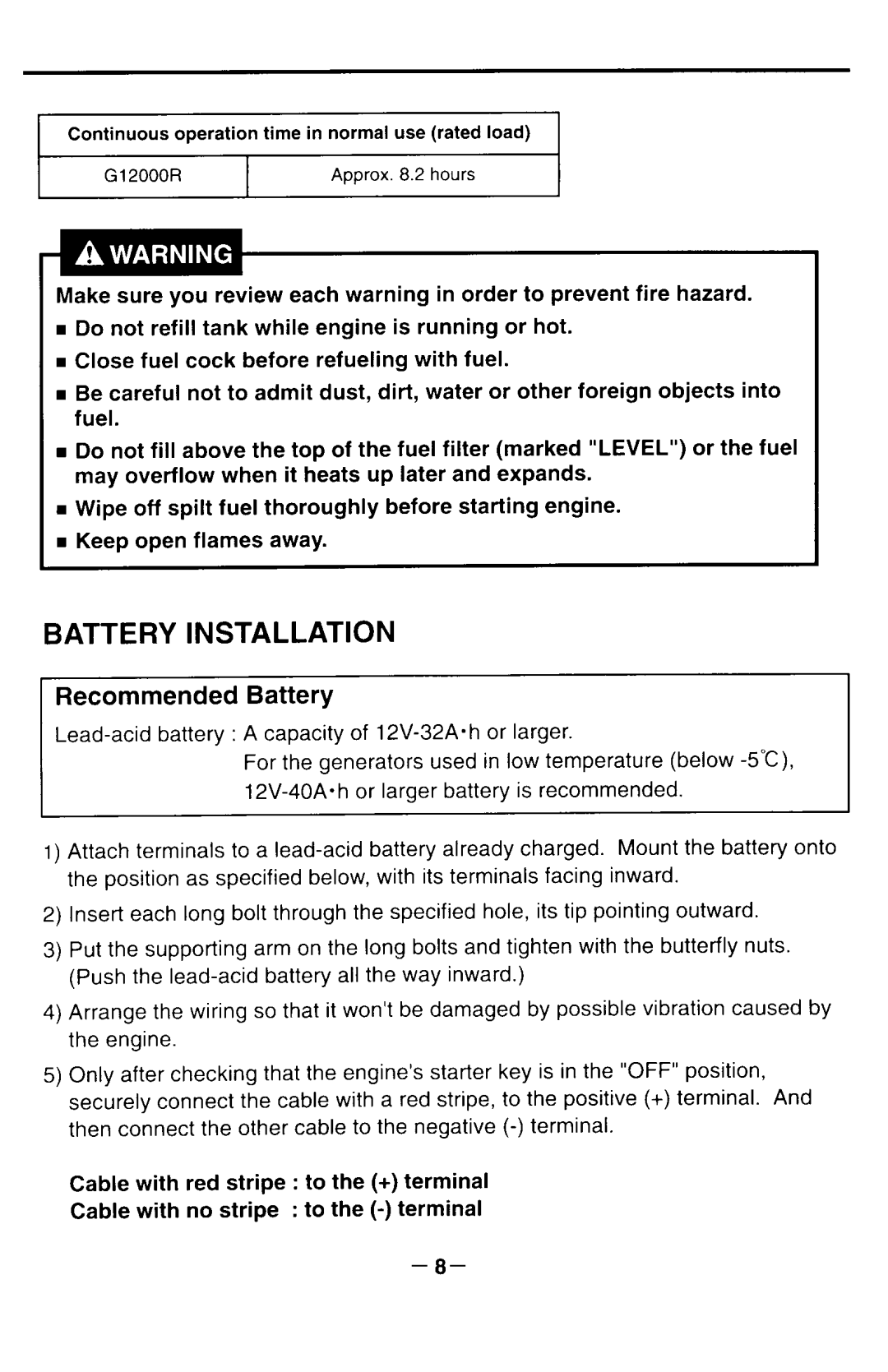 Makita G12000R manual 