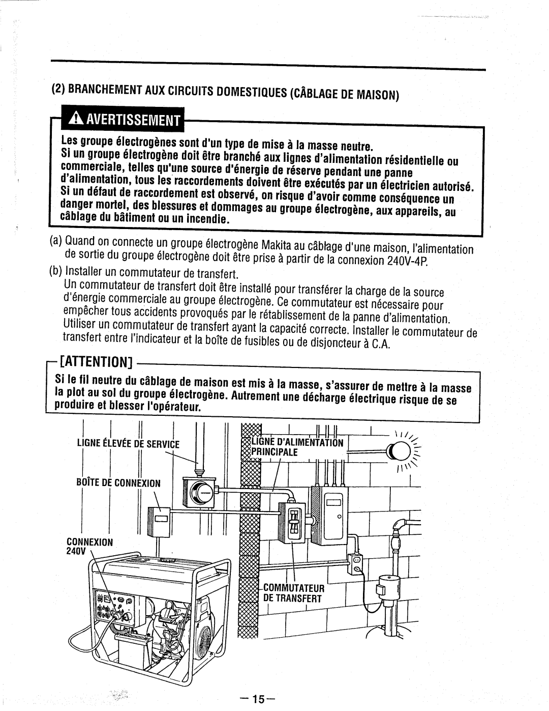 Makita G12000R manual 