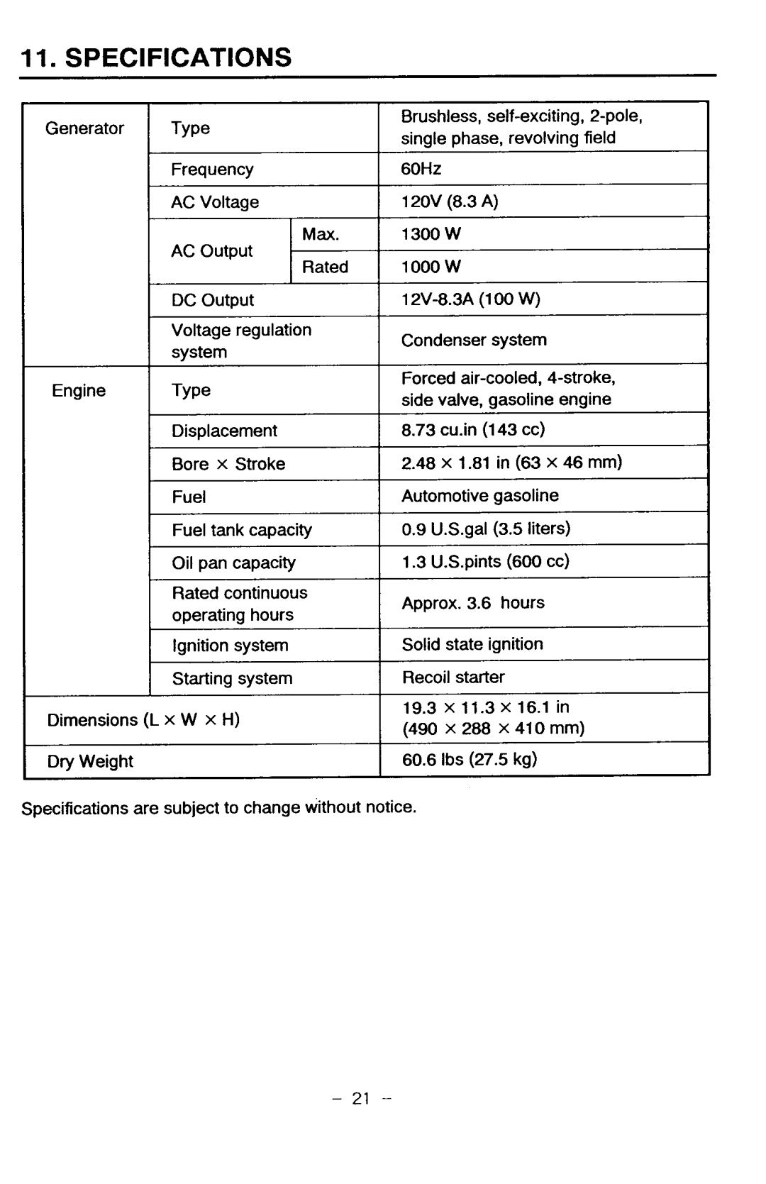 Makita G1300R manual 