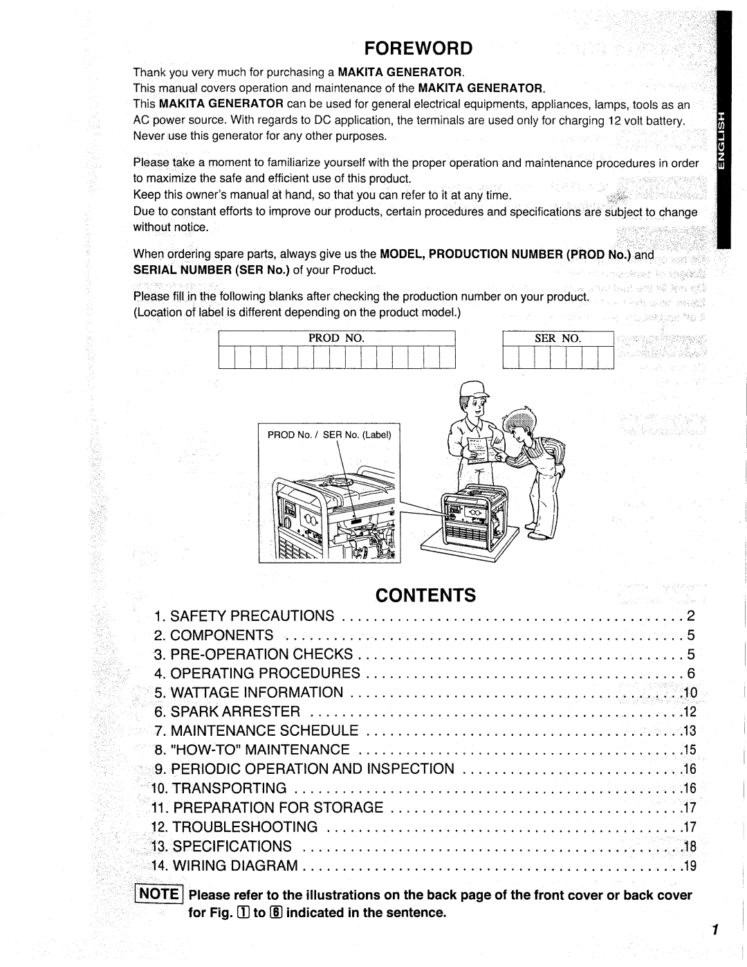 Makita G2800I manual 