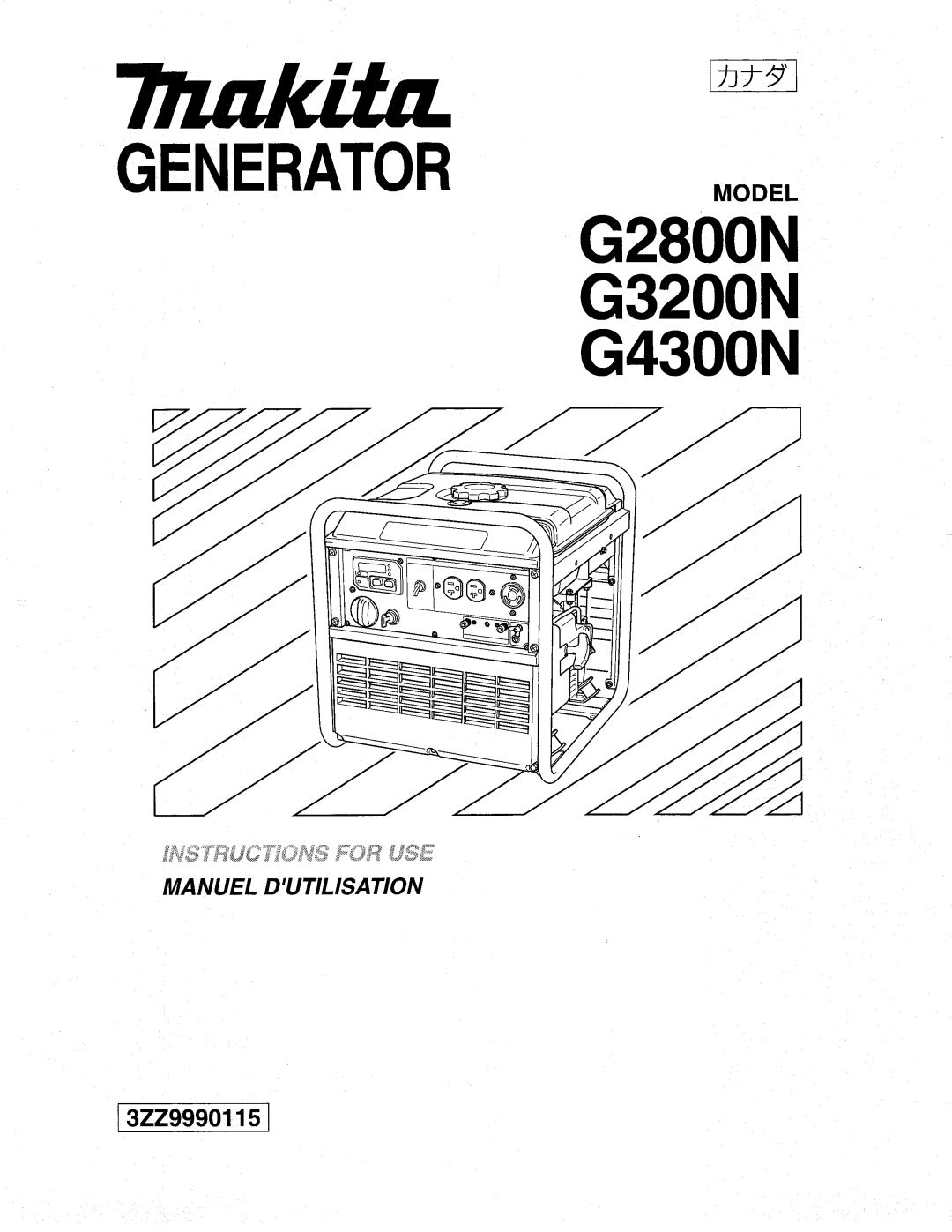 Makita G2800N, G4300N, G3200N manual 