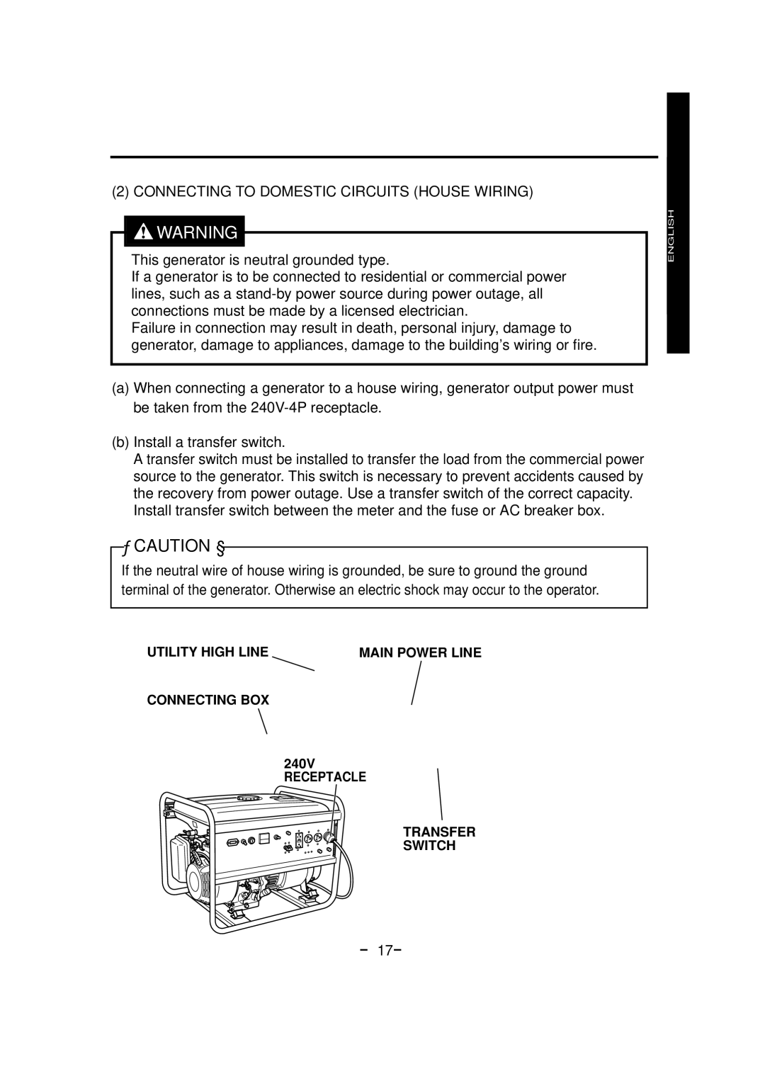 Makita G7300R, G7301R manuel dutilisation Connecting to Domestic Circuits House Wiring, － 17－ 