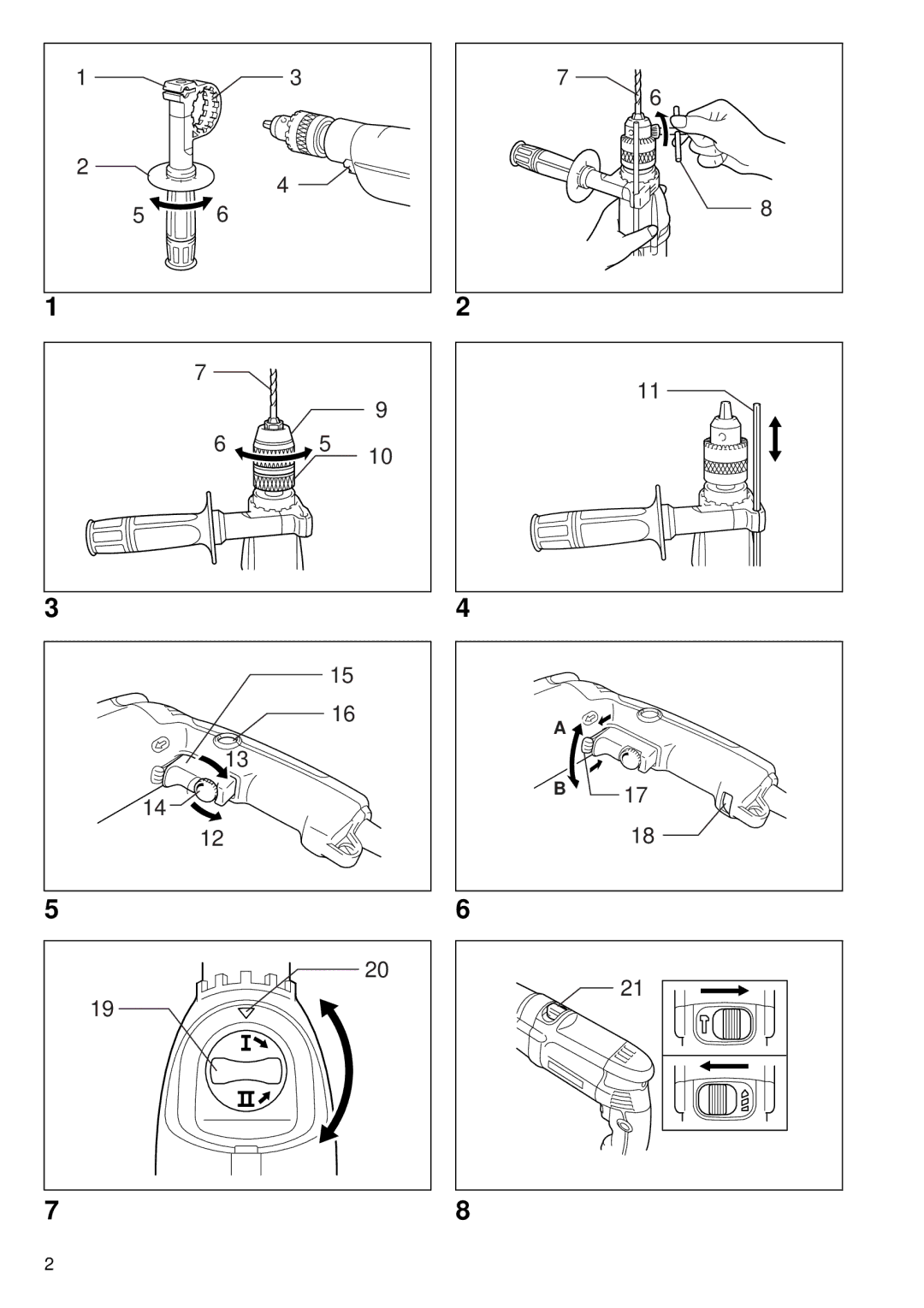 Makita HP2051F instruction manual 