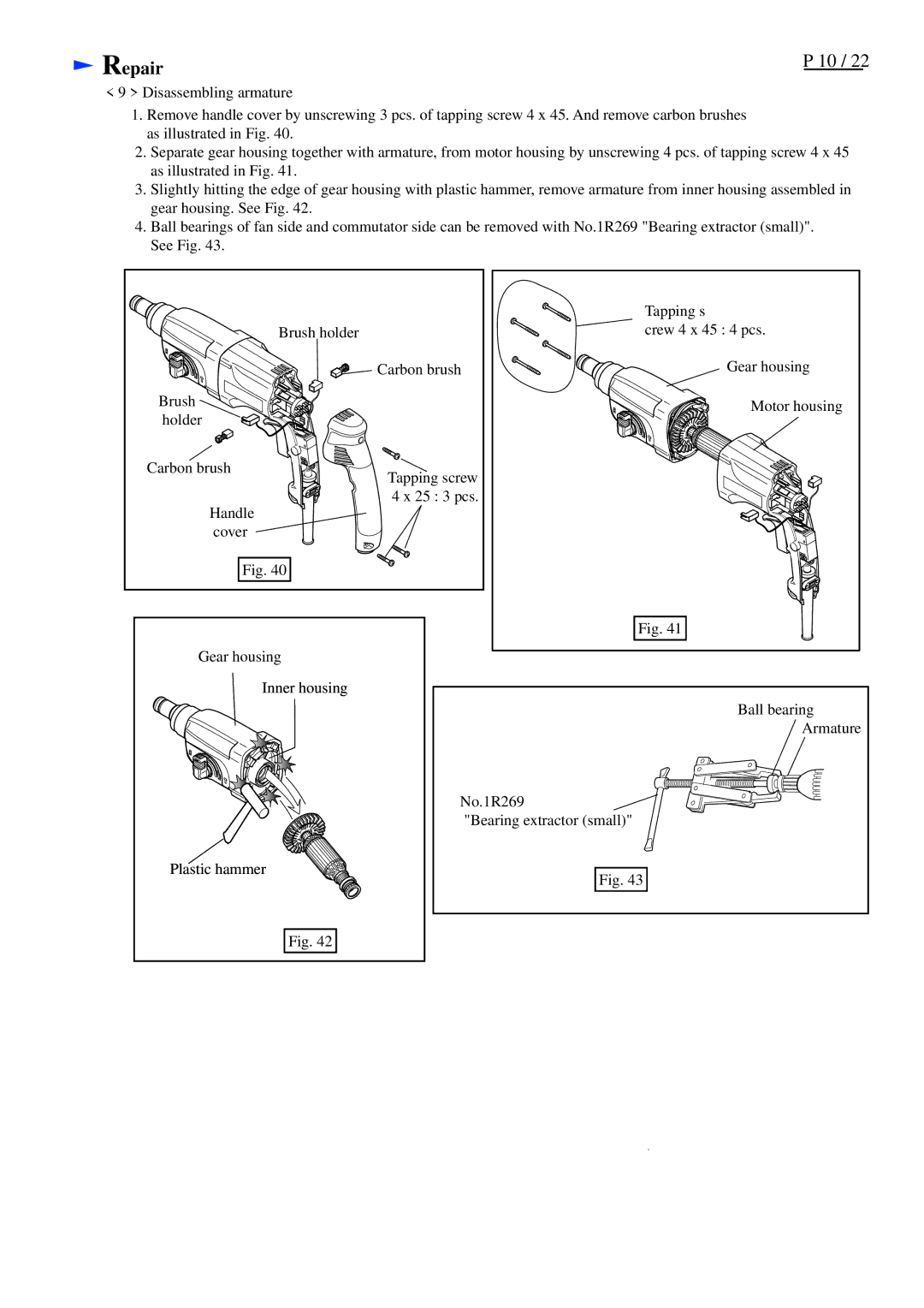 Makita HR2450T, HR2450FT specifications Cover 