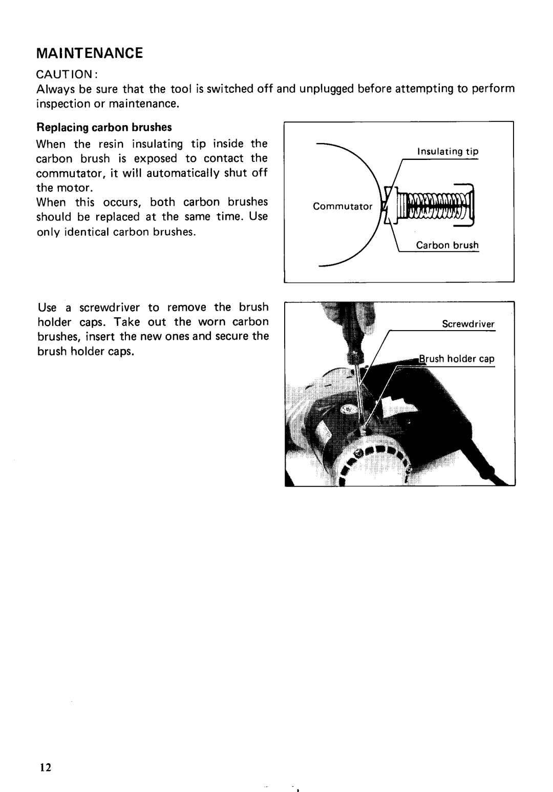 Makita HR2511 instruction manual MA1NTENANCE 