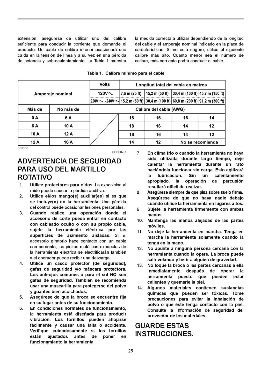 Makita HR2621X2 instruction manual Advertencia DE Seguridad Para USO DEL Martillo Rotativo, Guarde Estas Instrucciones 