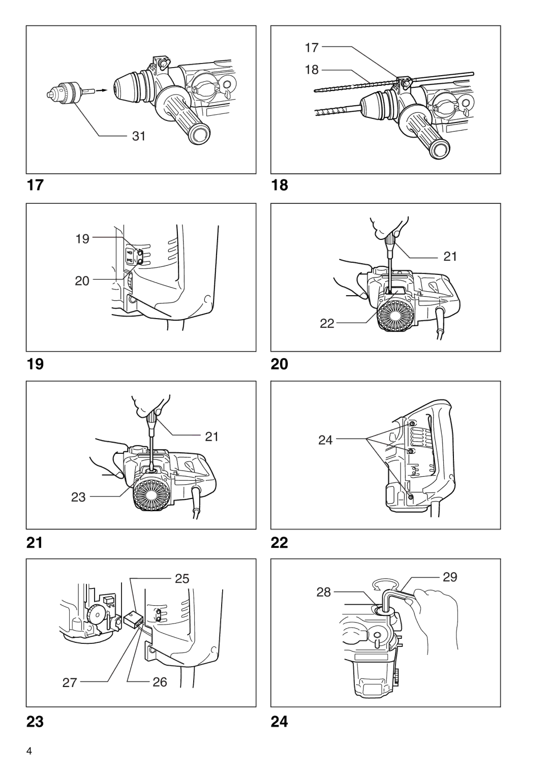 Makita HR3000C instruction manual 