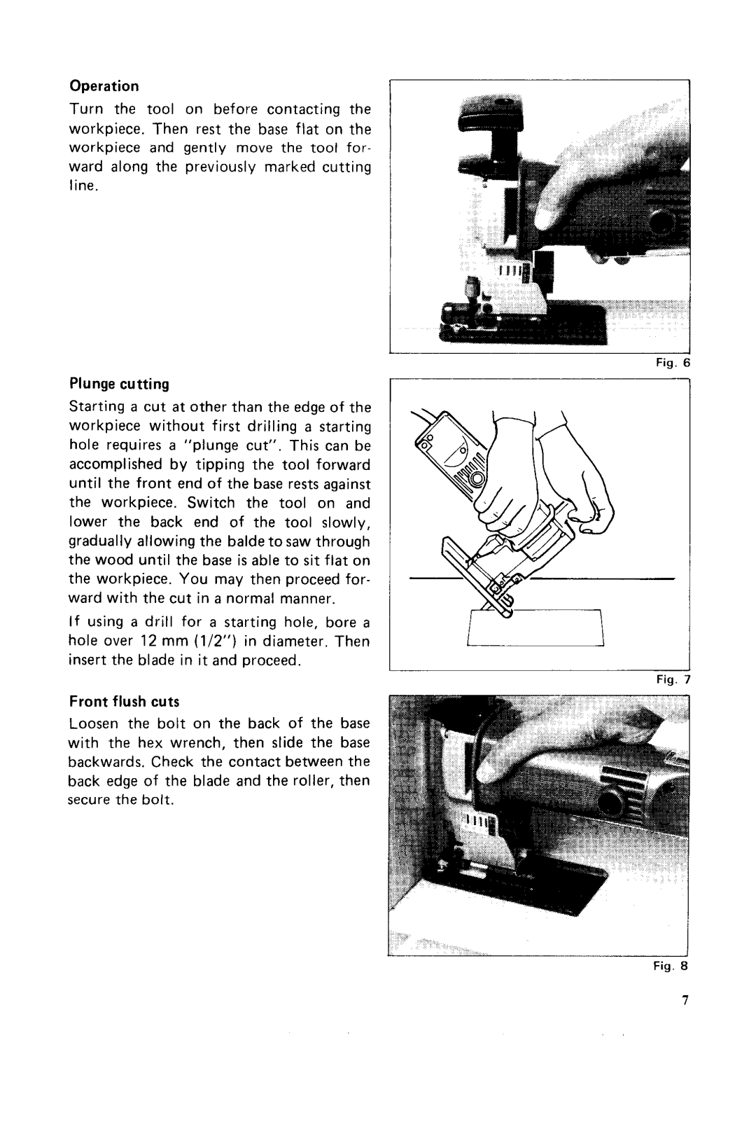 Makita JV2000 instruction manual Fig. ’ 