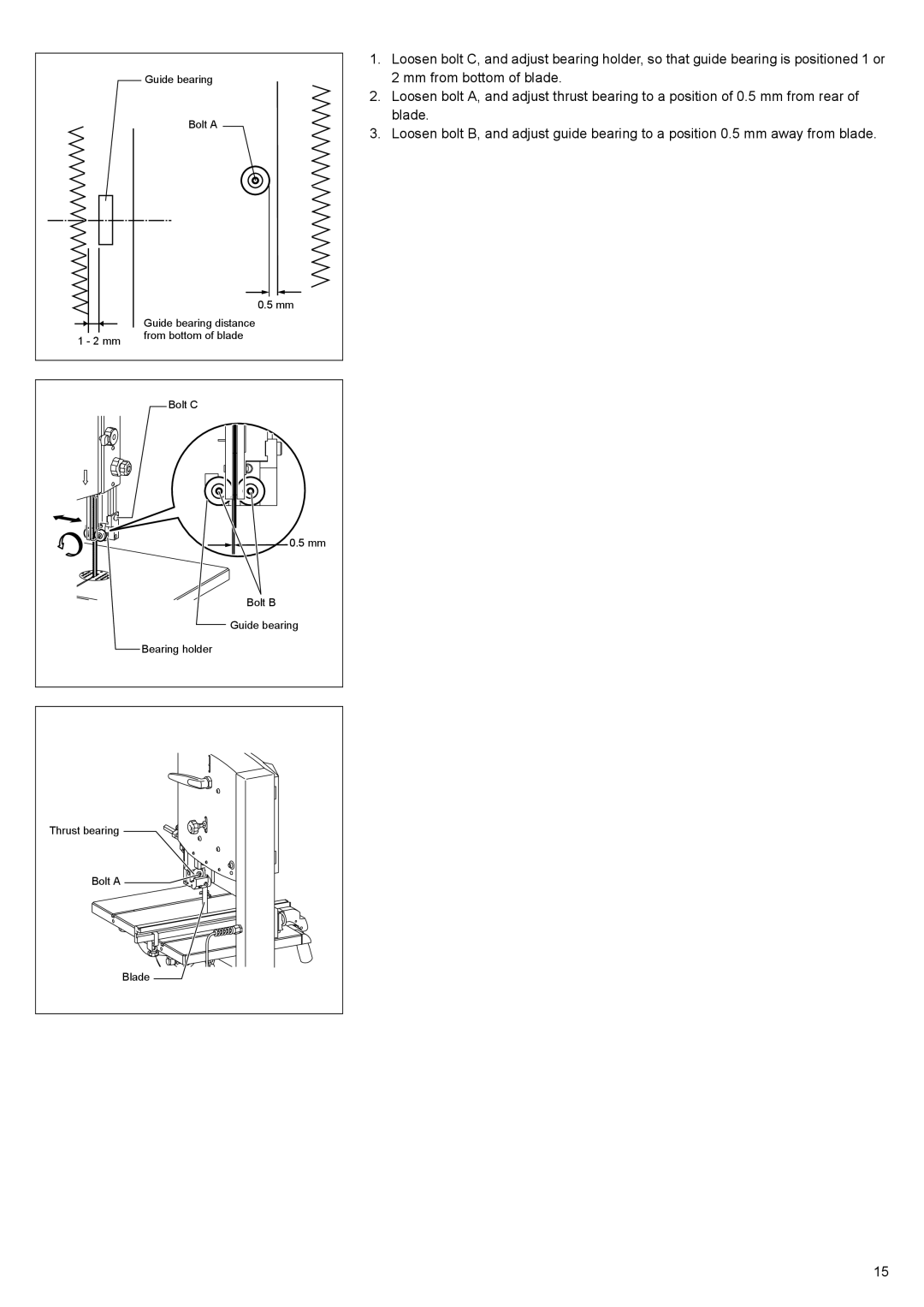 Makita LB1200F instruction manual Thrust bearing Bolt a Blade 