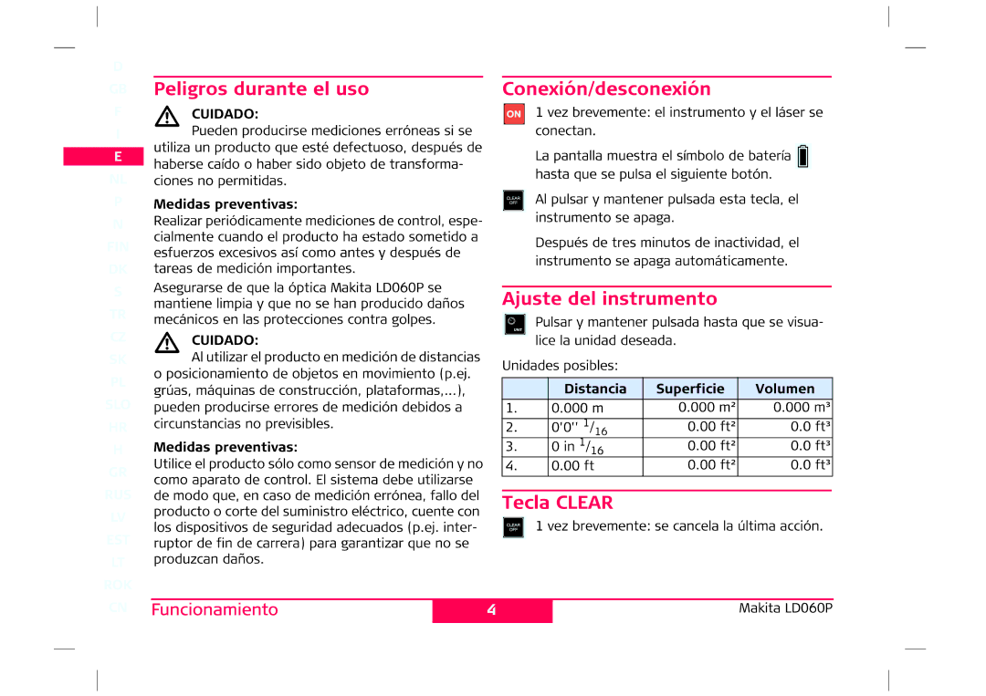 Makita LD060P manual 