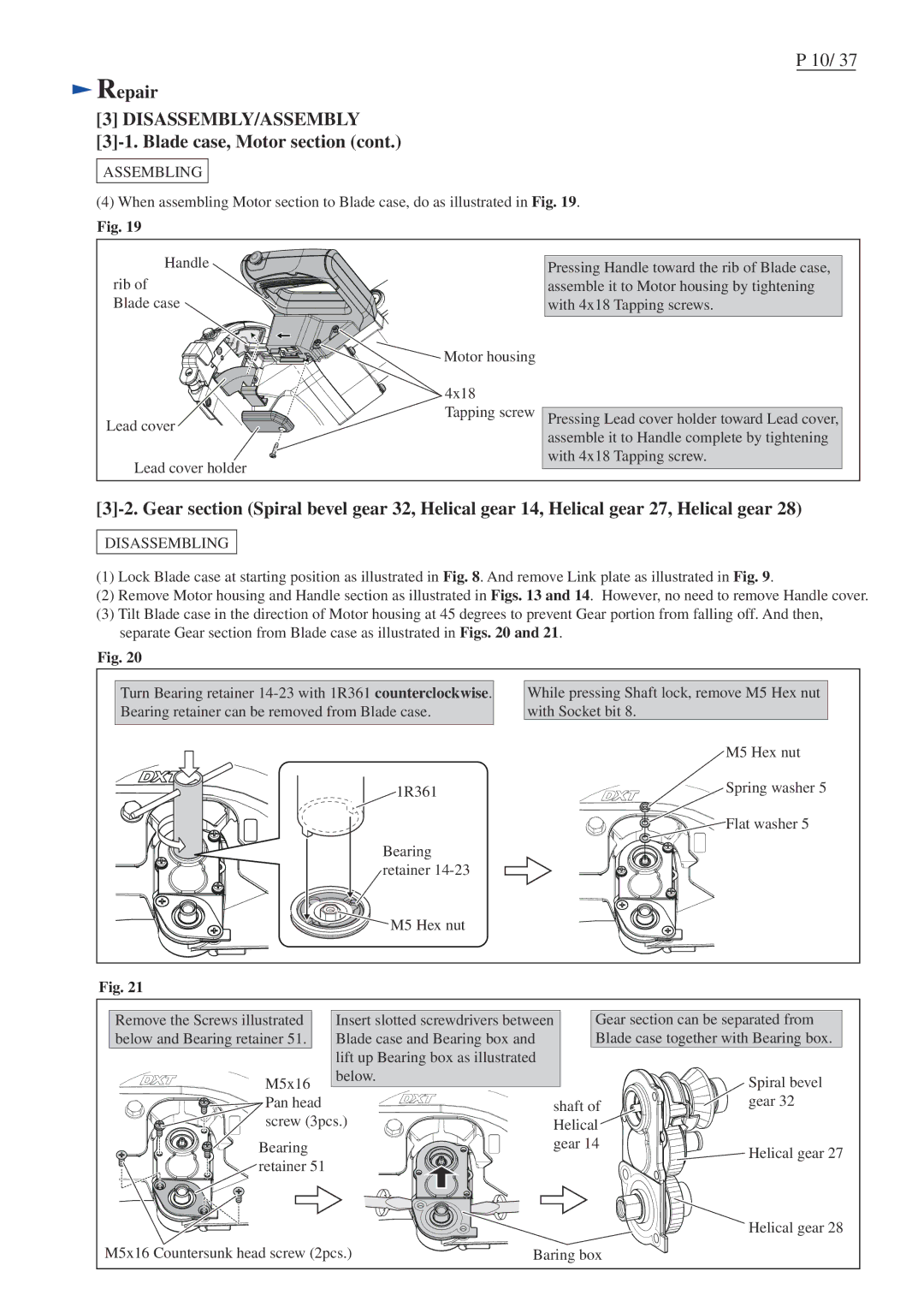 Makita LS1016L dimensions Disassembly/Assembly 