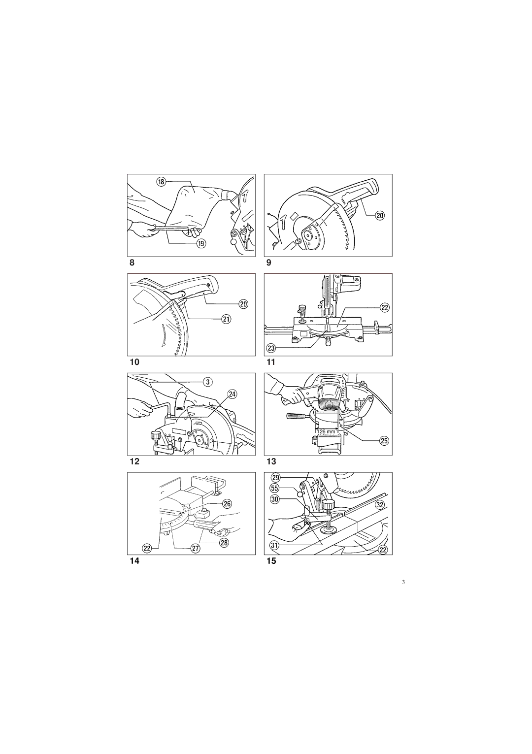 Makita LS1030 instruction manual 126 mm 